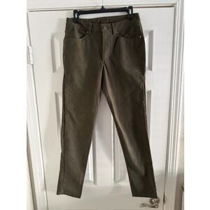 Men's Lululemon ABC Relaxed-Fit 5-Pocket Pant in Dark Olive Color Size 28‎
